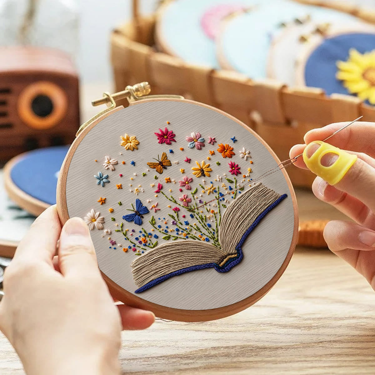 Embroidery Kit - Book of Blossoms