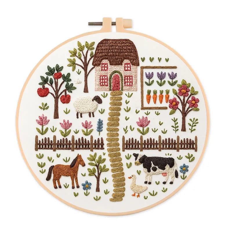 Embroidery Kit - Country Garden Farm