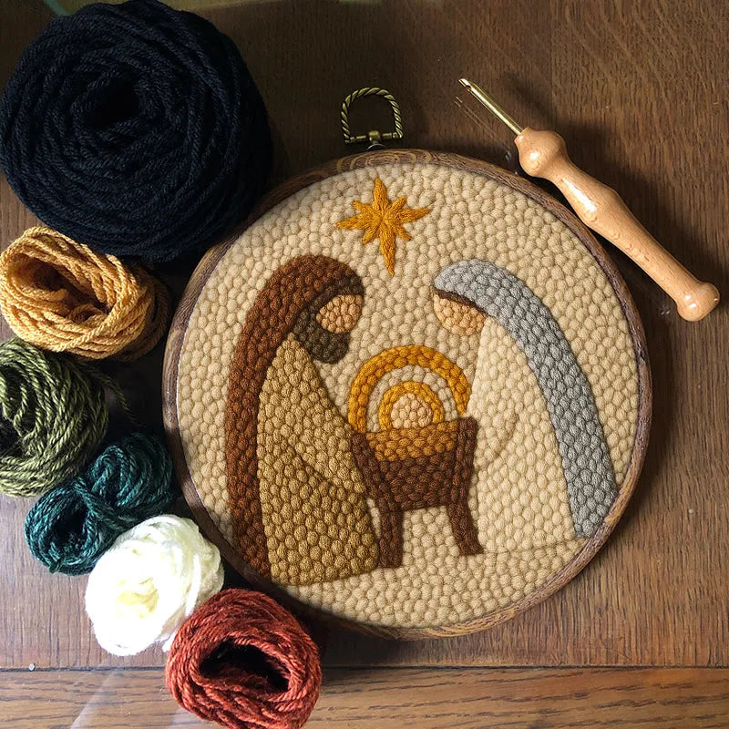 Punch Embroidery Kit - Bethlehem in Minimal