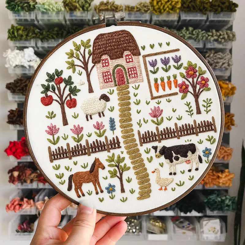 Embroidery Kit - Country Garden Farm