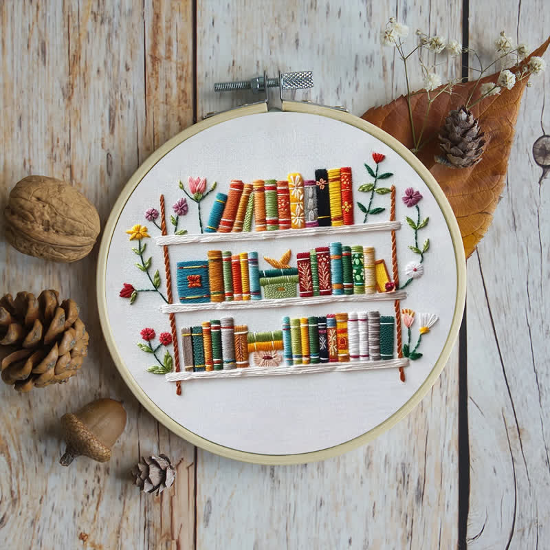 Embroidery Kit - Shelf of Stitches