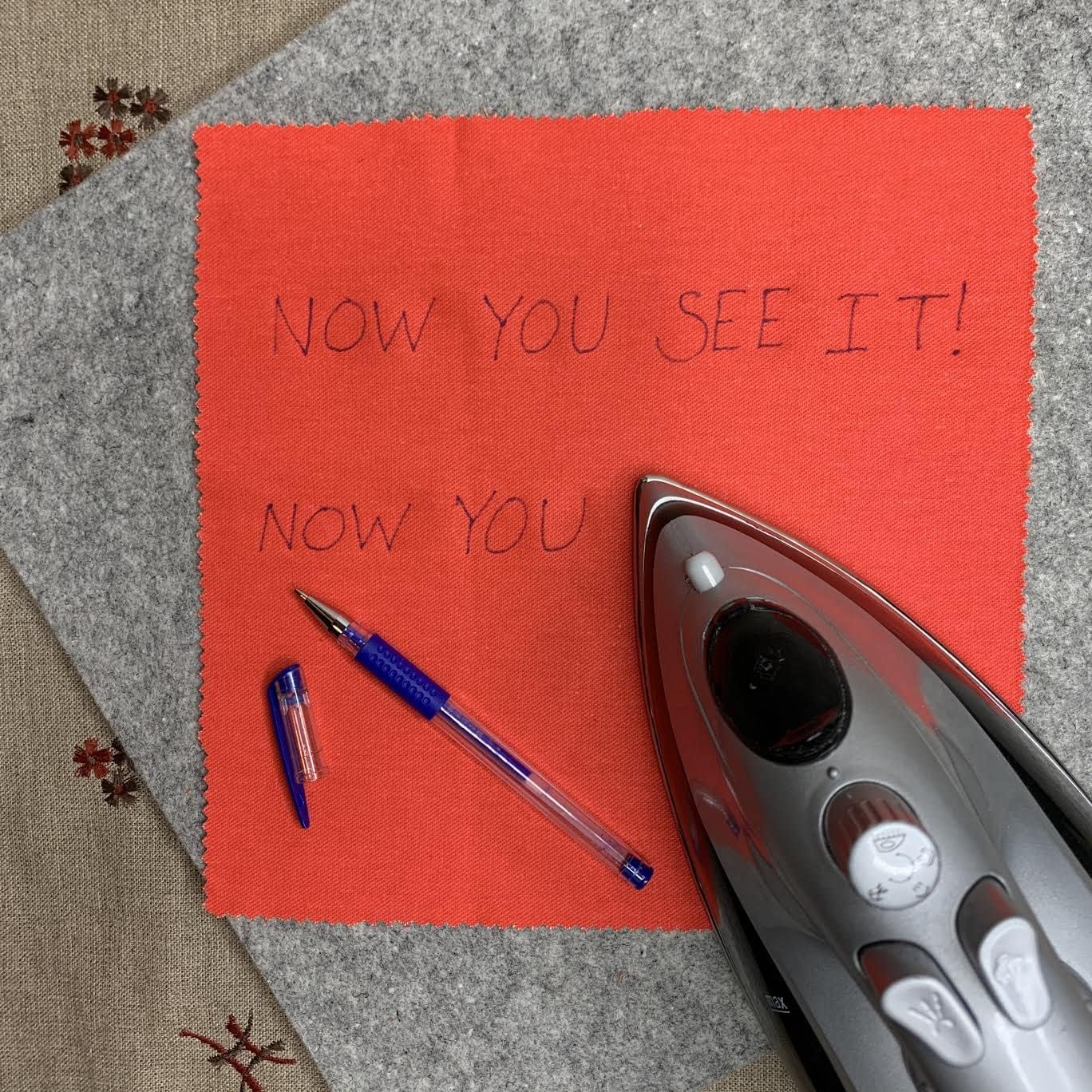 Heat Erasable Fabric Pens