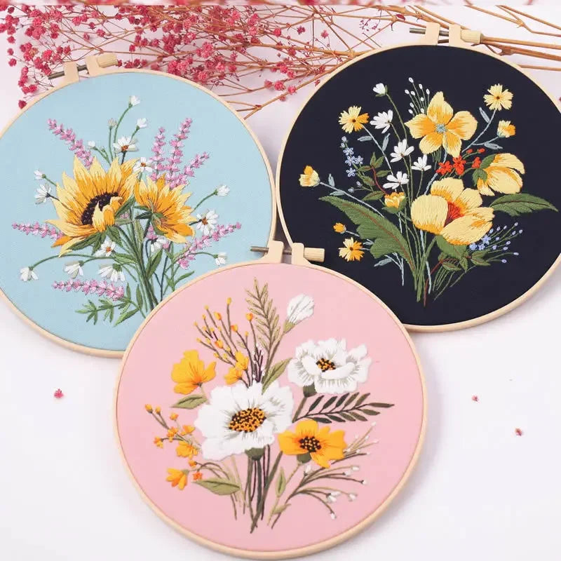 Embroidery Kit - Bright Botanicals Collection