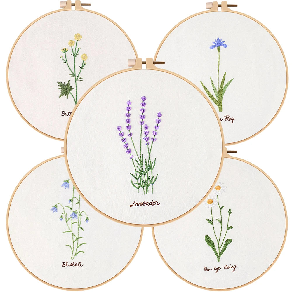 Embroidery Kit - Garden Flowers