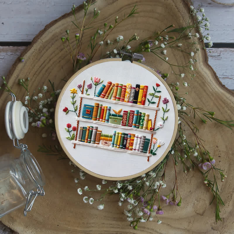 Embroidery Kit - Shelf of Stitches
