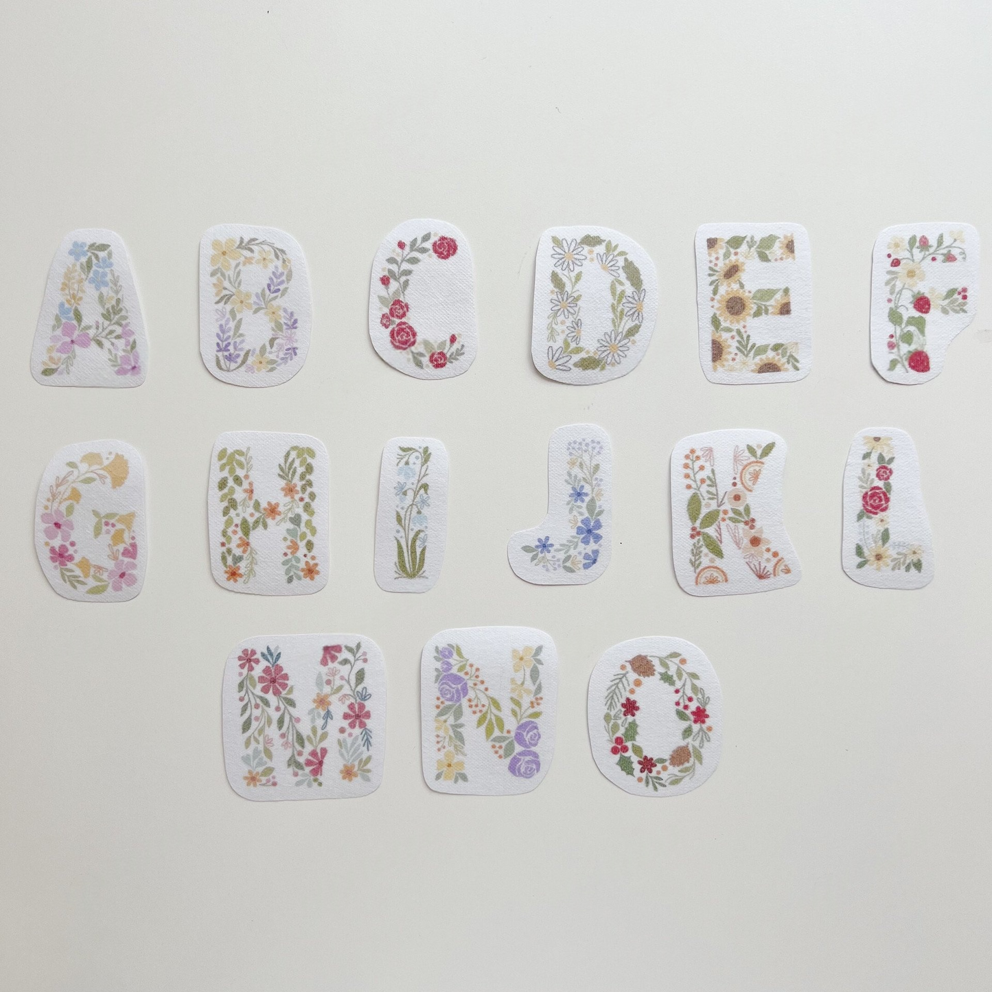 Water Soluble Embroidery Templates - Alphabet Collection