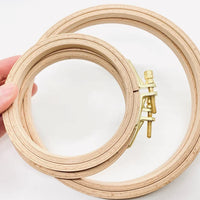 Hoops for Embroidery - needlework and cross stitch display frame Set of 5