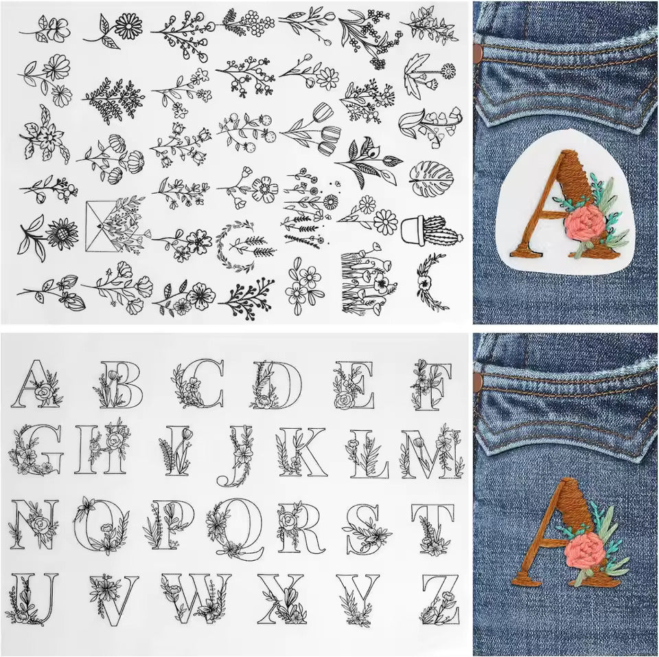 Water Soluble Embroidery Templates (New)