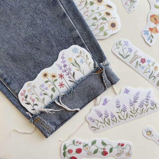 Water Soluble Embroidery Templates - Floral Collection