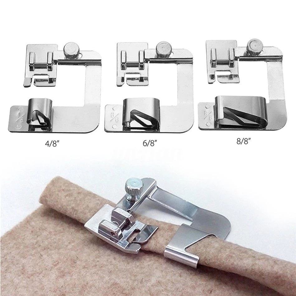 Wide Rolled Hem Presser Foot Set