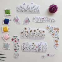 Water Soluble Embroidery Templates - Floral Collection