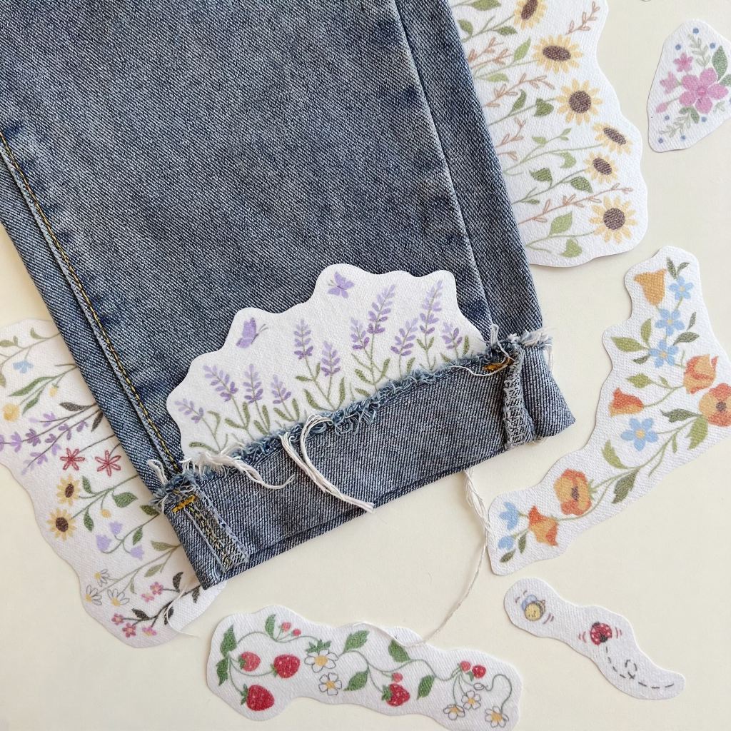 Water Soluble Embroidery Templates - Floral Collection