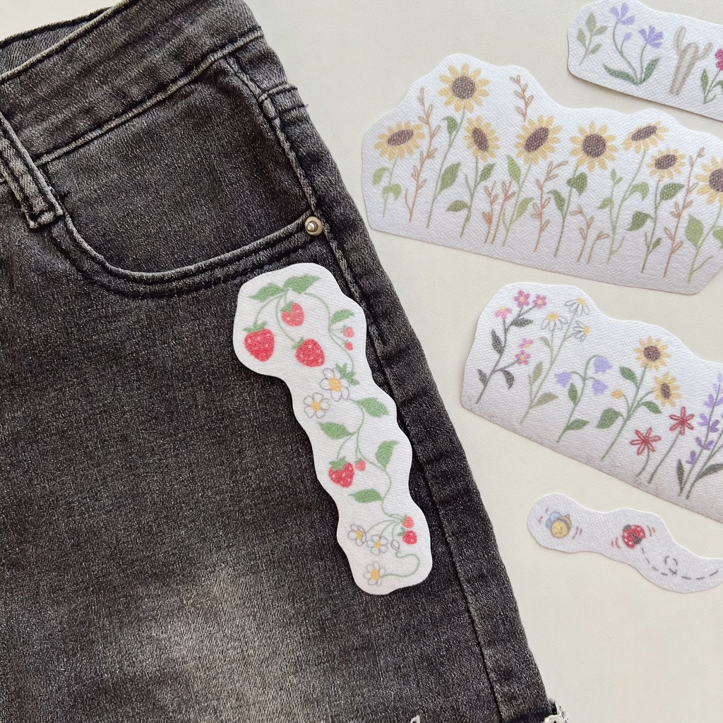 Water Soluble Embroidery Templates - Floral Collection