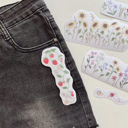 Water Soluble Embroidery Templates - Floral Collection