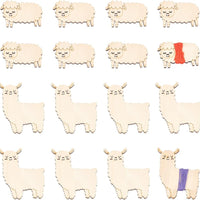 Wooden Alpacas Floss Bobbins - 20 PCS