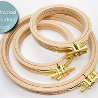 Hoops for Embroidery - needlework and cross stitch display frame Set of 5