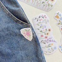 Water Soluble Embroidery Templates - Floral Collection