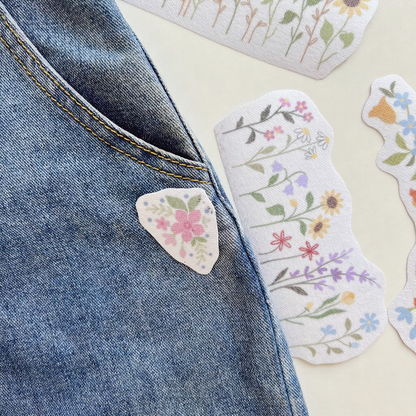 Water Soluble Embroidery Templates - Floral Collection