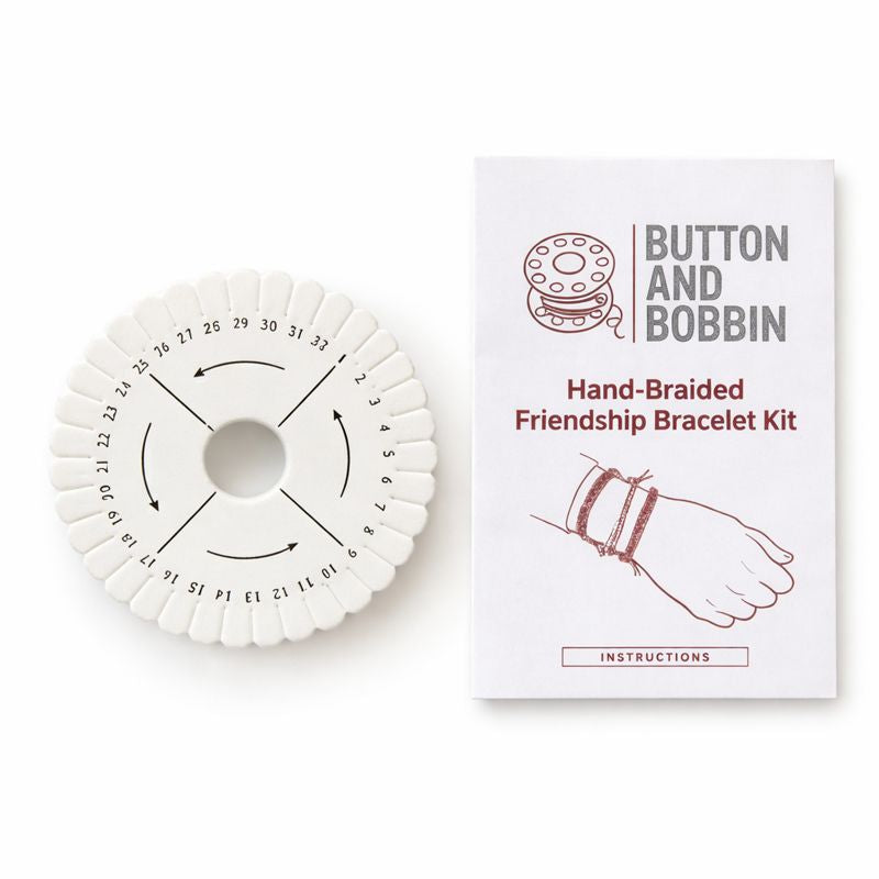 Hand-Braided Friendship Bracelet Disk