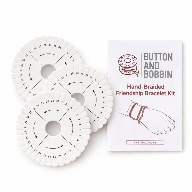 Hand-Braided Friendship Bracelet Disk