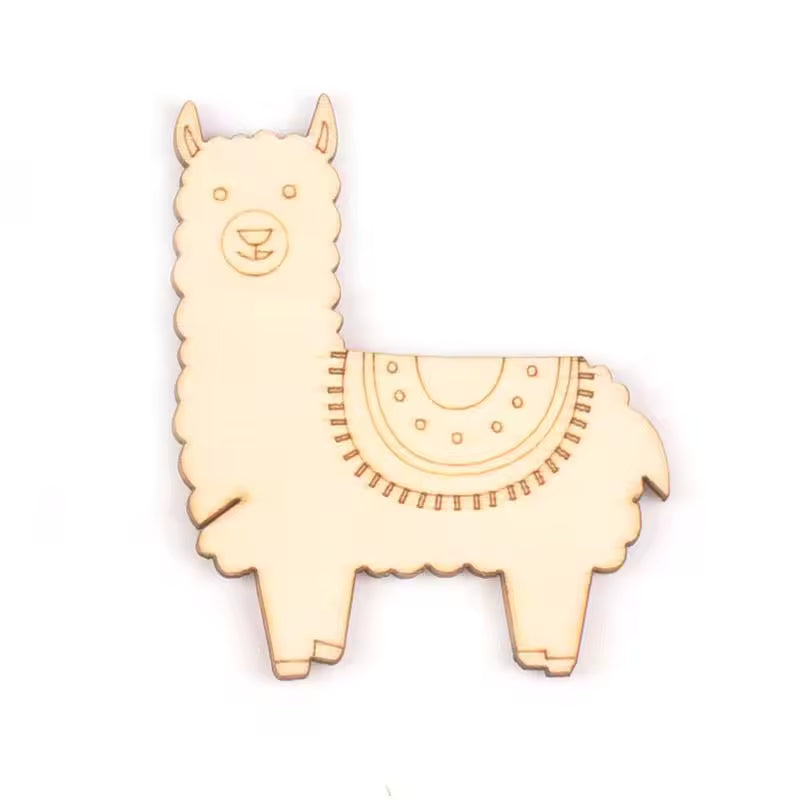 Wooden Alpacas Floss Bobbins - 20 PCS