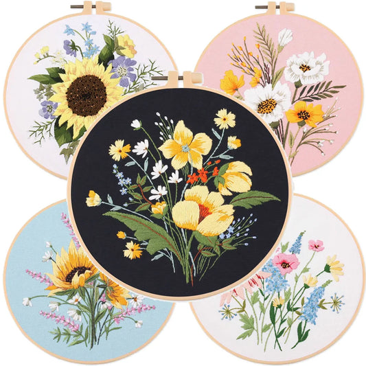 Embroidery Kit - Bright Botanicals Collection