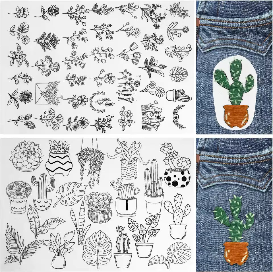 Water Soluble Embroidery Templates (New)