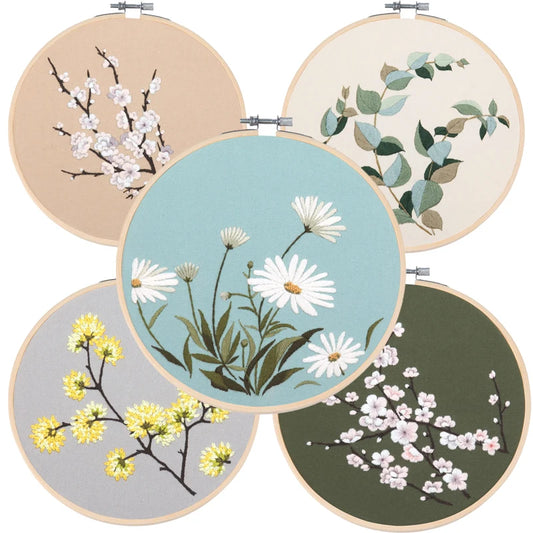 Embroidery Kit - Minimalist Botanical Collection