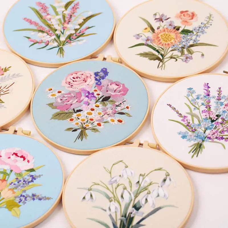 Embroidery Kit - Petals & Poetry