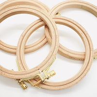Hoops for Embroidery - needlework and cross stitch display frame Set of 5