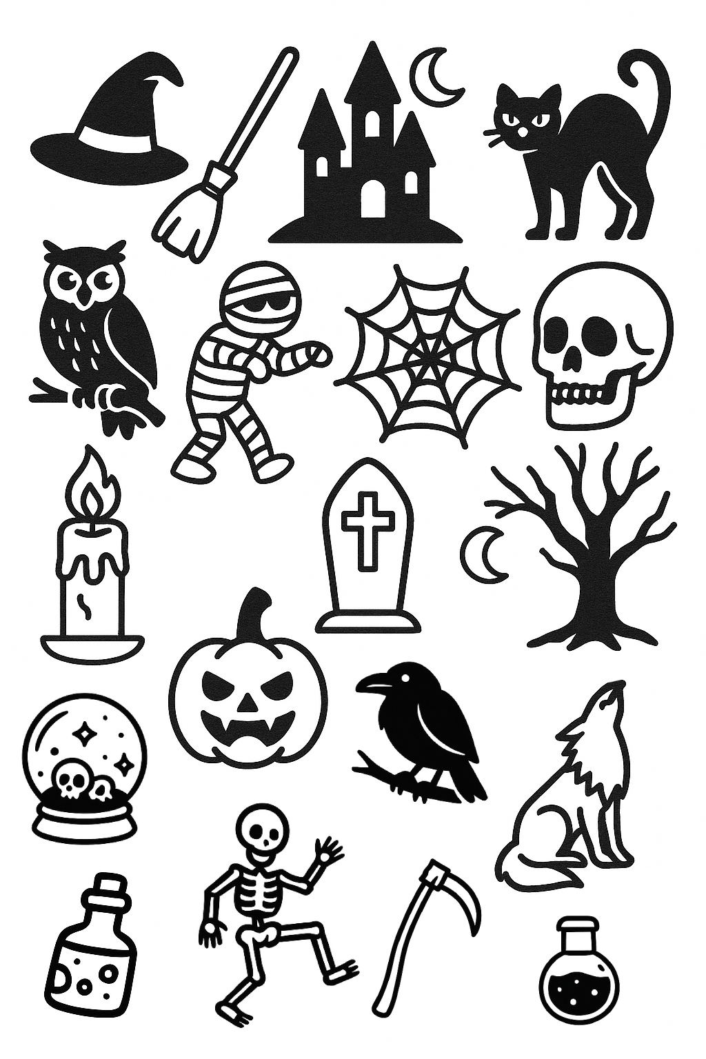 Water Soluble Embroidery Patterns - Halloween