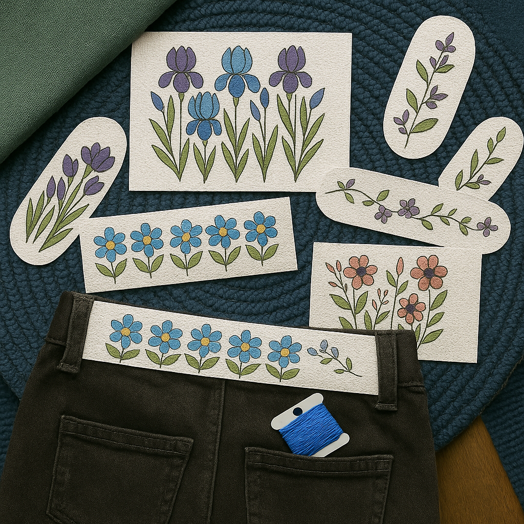 Sticky Water Soluble Embroidery Templates