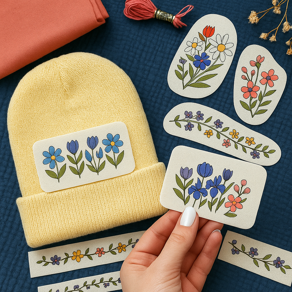 Sticky Water Soluble Embroidery Templates