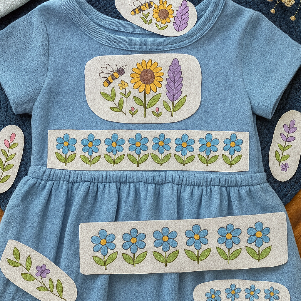 Sticky Water Soluble Embroidery Templates