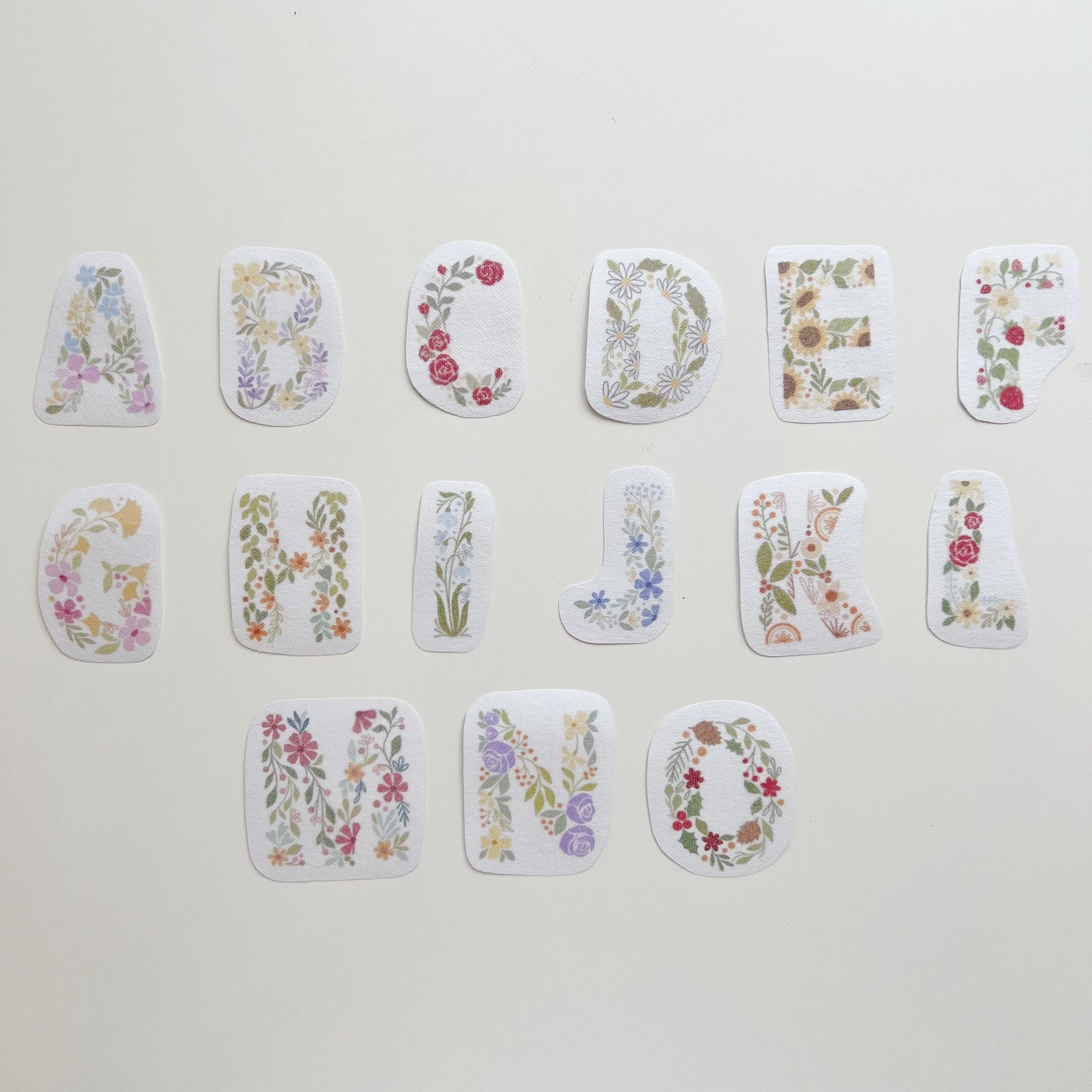 Water Soluble Embroidery Templates - Alphabet Collection