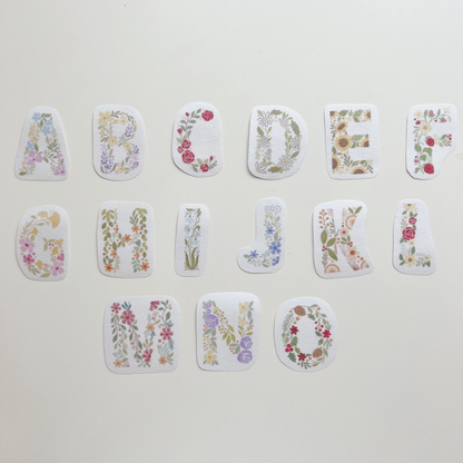 Water Soluble Embroidery Templates - Alphabet Collection