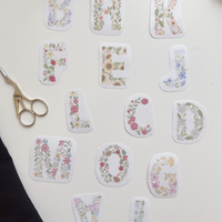 Water Soluble Embroidery Templates - Alphabet Collection