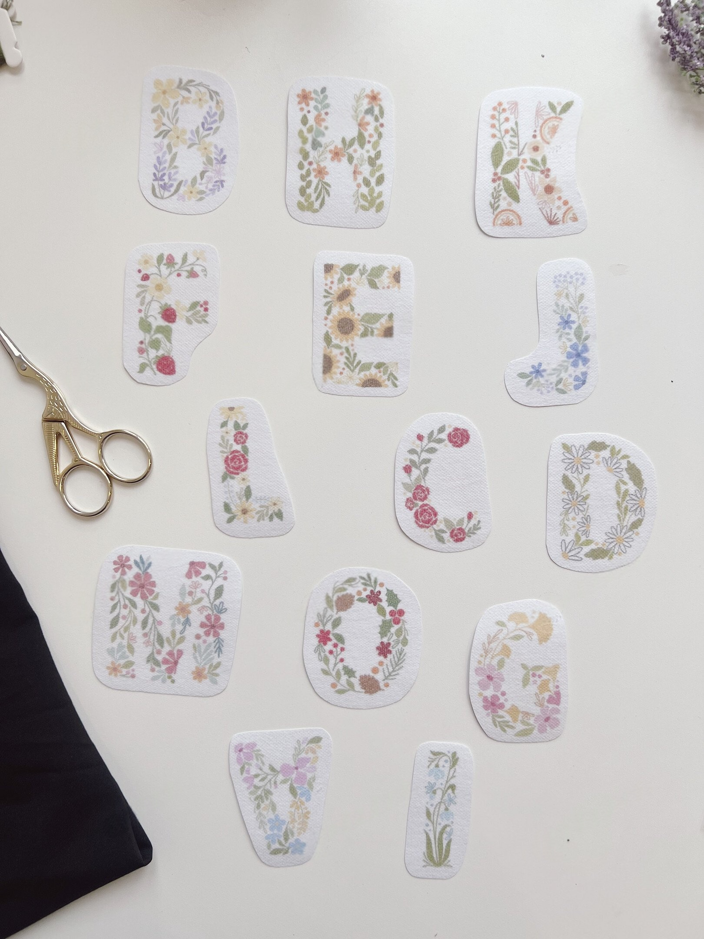 Water Soluble Embroidery Templates - Alphabet Collection